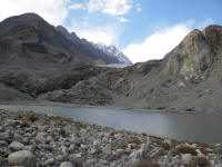 Passu Lake - the glacier used to go right to the road through this lake