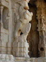 Vittala Temple - Lion and rider ready for war