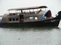 A houseboat