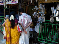 Even inside the 4th gpuram there are normal businesses although most are dedicated to ritual related goods.
