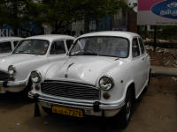 Old Ambassador used as a taxi