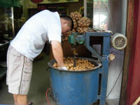 Roasting walnuts