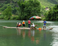 Rafting on the Yulong River