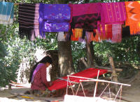 Weaving in the village