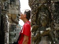 Rubbing noses Angkor Wat, Cambodia 